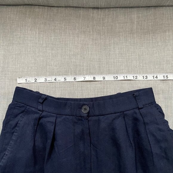 Vintage Evan-Picone Navy High Waisted Pleated Dress Pants Women's Size 12* - Picture 6 of 8